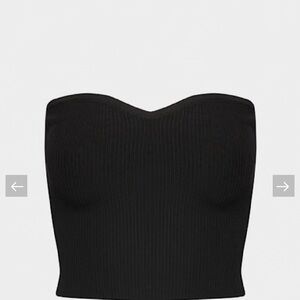 Babaton Sculpt Knit Sweetheart tube top